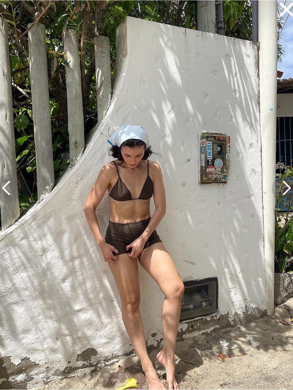 NWOT Djerf Avenue Boxer Bikini Bottom Cocoa